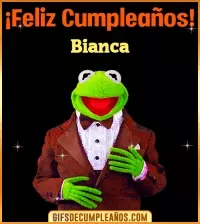 GIF Meme feliz cumpleaños Bianca